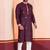 Maroon Embroidered Faux Rayon navratri special kurta pyjama