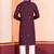 Maroon Embroidered Faux Rayon navratri special kurta pyjama