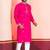 Pink Embroidered Faux Rayon navratri special kurta pyjama