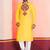 Yellow Faux Rayon Embroidered navratri collection kurta set