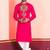Pink Faux Rayon Embroidered navratri collection kurta set