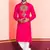 Pink Faux Rayon Embroidered navratri collection kurta set