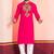 Pink Faux Rayon Embroidered navratri collection kurta set