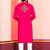 Pink Faux Rayon Embroidered navratri collection kurta set