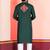 Green Faux Rayon Embroidered navratri collection kurta set