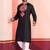 Black Faux Rayon Embroidered navratri collection kurta set