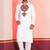 White Faux Rayon Embroidered navratri collection kurta set