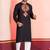 Black Faux Rayon Embroidered navratri collection kurta set