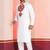 White Faux Rayon Embroidered navratri collection kurta set