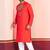 Red Faux Rayon Embroidered navratri collection kurta set