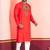 Red Faux Rayon Embroidered navratri collection kurta set