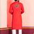 Red Faux Rayon Embroidered navratri collection kurta set