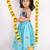 Blue embroidered cotton lehenga