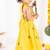 Yellow embroidered cotton kurta set