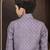 Purple jackard sherwani with silk dupion pajama for kids