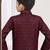 Marron kasak zari jackard & banarasi silk indo western with silk dupion pajama for kids