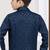 Blue kasak zari jackard & banarasi silk indo western with silk dupion pajama for kids