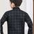 Black champion silk sherwani with silk dupion pajama for kids