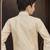 White power silk indo western with silk dupion pajama for kids