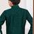 Green banarasi silk indo western with silk dupion pajama for kids