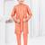 Orange champion silk & banarasi silk indo western with silk dupion pajama for kids