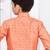 Orange champion silk & banarasi silk indo western with silk dupion pajama for kids