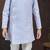 Blue jackard sherwani with silk dupion pajama for kids