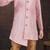 Pink art silk sherwani with silk dupion pajama for kids