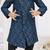 Blue singham jackard sherwani with silk dupion pajama for kids
