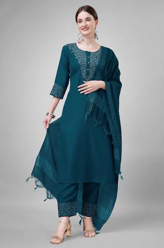 Designer ethnic set kurta, pant set for women for casual and festive wear