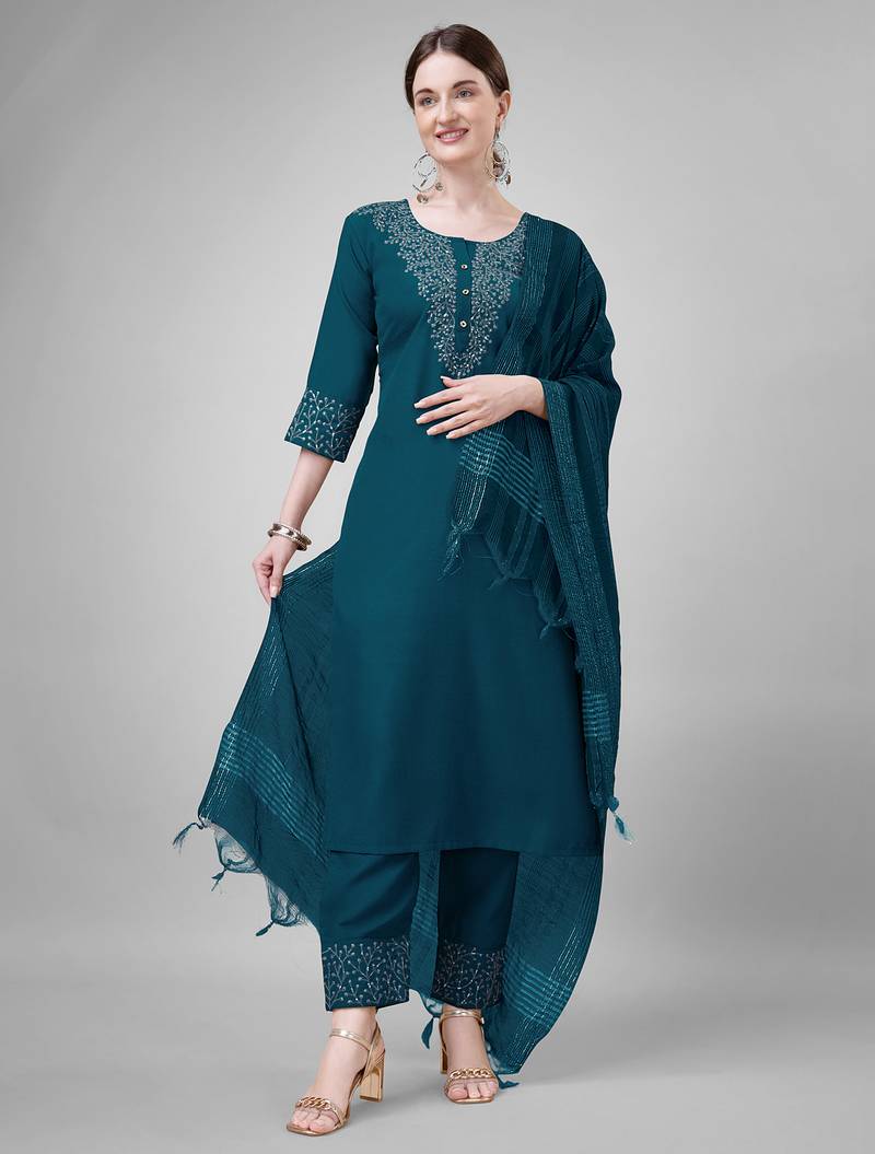 Designer ethnic set kurta, pant set for women for casual and festive wear