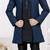 Blue kasak zari jackard & banarasi silk indo western with silk dupion pajama for kids