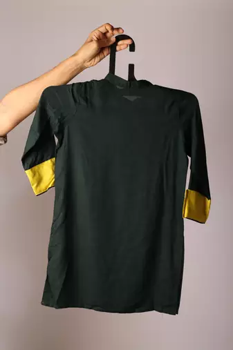 Navratr green rayon navratri kurta set for boys