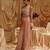 Gold plain satin saree