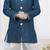 Blue imported silk sherwani with silk dupion dhoti for kids