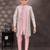 Pink pure silk indo western with silk dupion pajama for kids