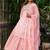 Cotton cambric dyed kurti-skirt-dupatta  set
