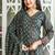Cotton cambric printed anarkali kurti-pant-dupatta set