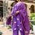 Cotton satin a-line kurti-pant-dupatta set