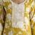 Yellow Cotton Slub Magic Printed Kurta Pant Embroidery Neck Work Kurta Set 