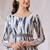 White color poly georgette anarkali digital printed gown