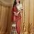 Riva enterprise women's designer embroidery georgette saree with unstitched blouse