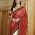 Riva enterprise women's designer embroidery georgette saree with unstitched blouse