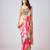 Multicolor printed georgette saree