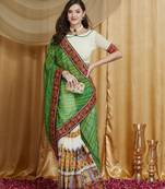 Riva enterprise women's designer embroidery georgette saree with unstitched blouse