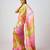 Pink  printed chinon saree