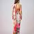 Multicolor printed georgette saree