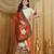 Riva enterprise women's designer embroidery georgette saree with unstitched blouse