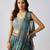 Green printed nylon saree