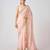 Pink  embroidered georgette saree